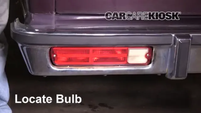 1987 Chevrolet El Camino 5.0L V8 Éclairage Feux de position arrière (remplacer ampoule)